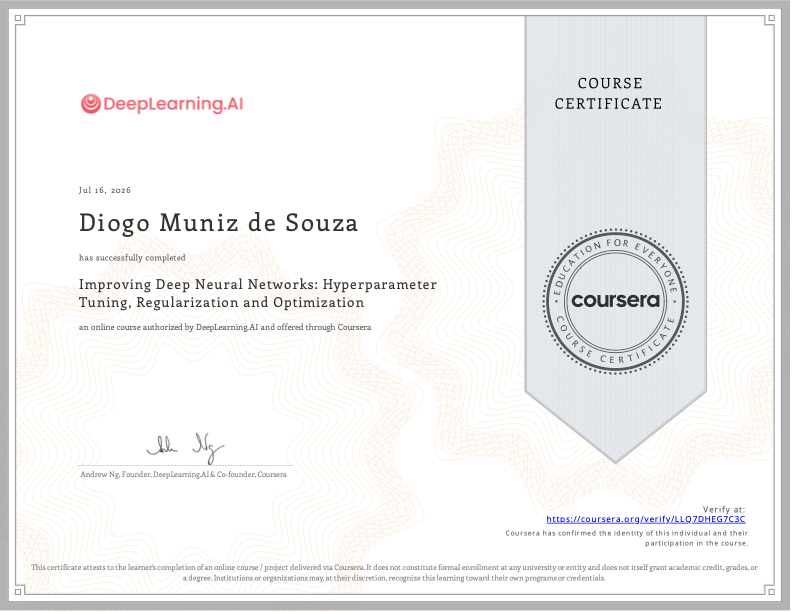CS230: Deep Learning Certificate
