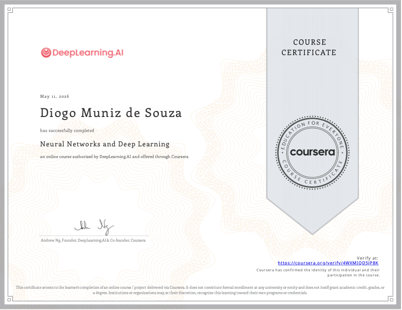 CS230: Deep Learning Certificate